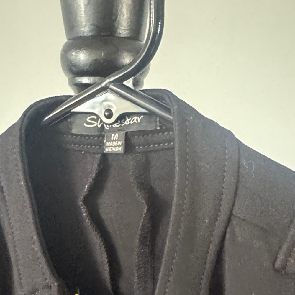 Shinestar Black Blazer with Gold Accents - Picture 3 of 4